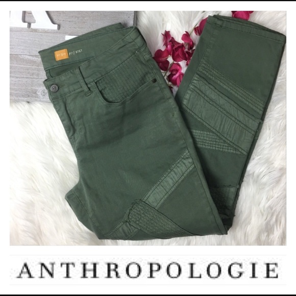 Anthropologie Denim - Anthropologie Size 31 Skinny Jeans Moto green HP